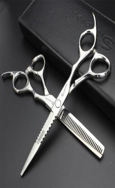 Ciseaux de coiffure professionnels de 6 pouces, accessoires de barbier, ciseaux de coiffure pour coiffeur makas, ciseaux amincissants de coupe, salon7700635