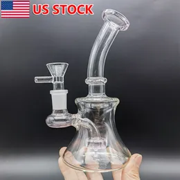 6 inch roken waterpijp waterpijpen glazen bong dikke bubbler heldere beker met kom