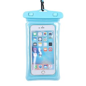 Bolsa impermeable para teléfonos móviles de 6 pulgadas, bolsa de aire flotante, bolsa de natación, funda protectora de PVC para teléfono celular para nadar, bucear, surfear, uso en la playa SN4472