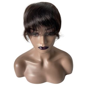 Cheveux humains vierges européens, 6 pouces, ligne de cheveux fine, 4x18cm, boucle en V, remplacement de cheveux en PU pour hommes blancs