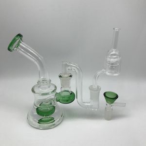 6 inch glazen bongs olieligingen met gratis kwarts thermische pek nagelglas kommen vallen bedwelmende beker ritspigs waterpijpen