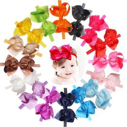 6 pouces de gros grands noix de cheveux avec des strass scintillantes Hair Bow Fashion NOUVEAUX BANDEUX ÉLASTIQUES SOUPE ACCESSOIRES DE CHEIL POUR LES BÉBÉS246U