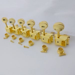 6 Inline Vintage Gitaar String Tuners Gitaar Machine Heads Tuners Gouden Tuning Key Pegs Machine Heads Vervanging voor ST TL Style Elektrische, Folk of Akoestische Gitaar