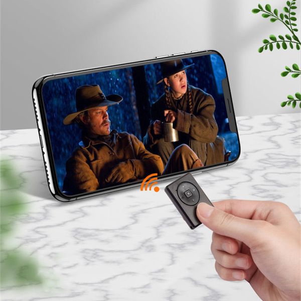 6 touches Selfie Shutter Bluetooth Télécommande Retardateur Caméra rapide / Tournage de page / Tik Tok / Diffusion en direct pour les téléphones intelligents iPhone Android DHL Gratuit