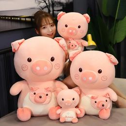 6 sortes mignon cochon en peluche jouets doux en peluche cochon en peluche poupée en forme de U oreiller lit taille coussin pour enfants filles cadeau d'anniversaire 240123