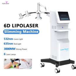 Machine d'élimination des graisses Lipolaser, 6 lampes Laser, dispositif de perte de poids, équipement de contour du corps, livraison rapide