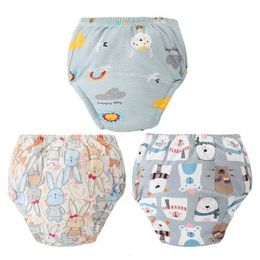 6 capas de pañales de tela Pantalones de entrenamiento para ir al baño Bebés reutilizables Bebés Niños Niñas Ropa interior de pañales Pañales lavables de algodón Pañales 240229