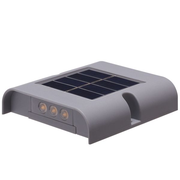 Luz solar para acera de 6 LED, luces de pared para suelo de escalera de jardín impermeables para exteriores, para camino, paisaje, Patio, paso, lámpara para pasarela de césped