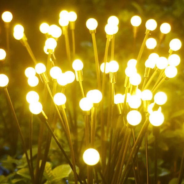 6 LED SOLAR SOLARED FIRWORK FILTFLY LUMIÈRE EXTÉRIEUR EMPRÉPRIPHIER LEVILLES DE LAWN BALCON LAMPE DE DÉCOR DE BALCON LAMPRESSCAGE