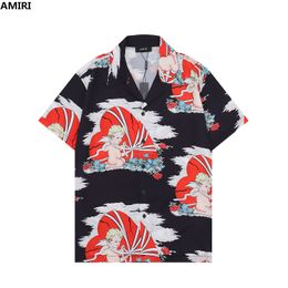 6 # chemises de créateurs de luxe pour hommes Fashion Géométrique Imprime-bowling Shirt Hawaii Floral Casual Shirts Men Slim Fit Sleeve Sleeve Variety M-xxxl # 57