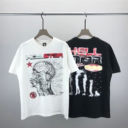 6 T-shirts pour hommes 2024 Chemise Hellstar T-shirt à manches courtes Hommes Femmes Haute Qualité Streetwear Hip Hop Mode T-shirt Hell Star Hellstar Short # 24