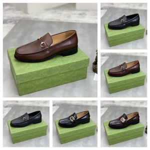 6 modèles nouveaux hommes designer luxueux robe chaussures en cuir sans lacet en cuir verni décontracté Oxford chaussure mocassin paillettes chaussures pour hommes chaussures à bout pointu pour hommes taille 38-46