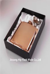 Plaque en or rose de 6 oz de haute qualité Foldage de hanche en acier en acier inoxydable 188 acier inoxydable4267410