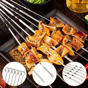 6 Pack Outdoor Camping Picnic Breide Barbecue Stick Barbecue Utensils