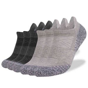 6 paires hommes coussin cheville chaussettes gris blanc noir couleur coupe basse confort respirant décontracté coton course Sport femmes chaussettes H1208