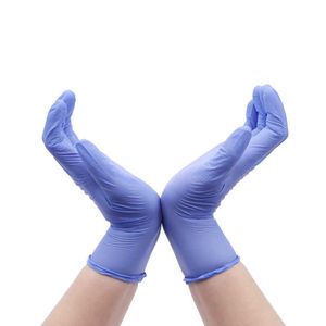 6 paren titanfine poedervrij wegwerp maat gemiddelde nitril medische handschoenen voor onderzoek