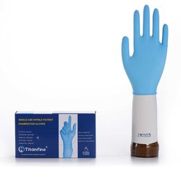 6 paires de gants en nitrile à prise confortable jetables en vente chaude sans poudre producteur non stérile