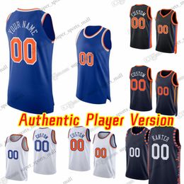 Version de joueur personnalisée Basketball 30 Julius Randle Jerseys AU Stitch 11 Jalen Brunson 13 Evan Fournier 8 OG Anunoby 23 Mitchell Robinson 3 Josh Hart 0 Donte DiVincenzo