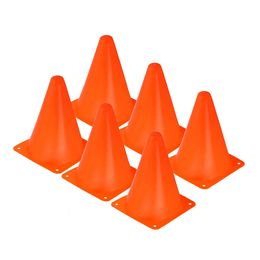 6 STKS 18 cm Voetbal Rugby Training Kegels Buitensporten Obstakels Barrières voor Kinderen Gaming en Activiteit Oranje 240103