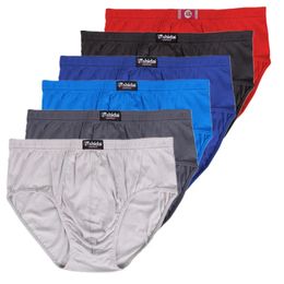 6 pc's grote size slips groot ondergoed voor mannen onderbroek katoen ademende jongens slipje slipjes mannelijke shorts shickers 6xl 7xl 8xl 240412