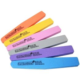 6 PCS Bloques de archivo de clavos de doble cara colorido Policio de uñas Buffing Buffer Strips Pediture Pedicure Manicure Herramientas