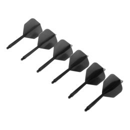 6 PCS Flight de fléchettes professionnelles 2BA VIS Soft In-One Dart Flight Durable Anti-Fall Flight Plast Folt de 80 mm en plastique 6 couleurs