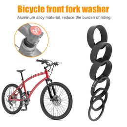 6 PCS / Set Aluminium Alloy Bike Headset Washer Mountain Bicycle Fork Fork Washers Sole Spacers Spacers Spacers Gotage