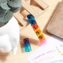 6 pc's/set Creative No Need Inkpad Toy Stamper Sets Diy Student Drawing Supplies Diary Decor Painting Roller Stamper