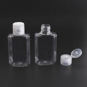 Duidelijke plastic lege fles 30 ml 60 ml Refilleerbare reiscontainer Cosmetische fles met flipdop voor shampoo vloeistoflotion