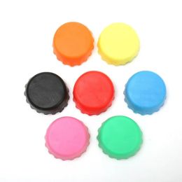 6 PCS / SET Bouchon de bouteille en silicone réutilisable Bouchon de bière scellé Vinaigre Sauce soja Bouteille Soda Cola Cap-Vin Bouchon de protection Beer-Bottle-Cap 0112