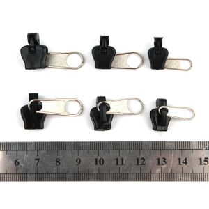 6 PCS / SET Universal Zippers Fix Kit de réparation Zipper Remplacement du curseur zip Rescue Rescue de conception