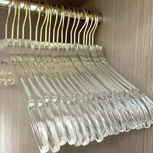 6 stuks transparant acryl kleerhangerrekken half dozijn doorzichtige hangers ideaal voor winkeldisplay aanpasbare groothandel 240118