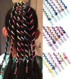6 PCSLOT Colorida Curler Cabina para chicas Festival de herramientas de peinado para el cabello Diario Lindo Roller Braid Styling Accesorios33339367