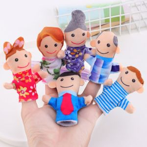 6 Pièces Enfants Apaisant Jouet Tissu Doux Parent Enfant Éducation Communication Famille Doigt Poupée En Peluche Jouet