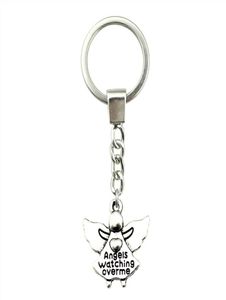 6 stuks Key Chain Women Key Rings Fashion Keychains for Men Angels waken over mij 20x19mm3604894