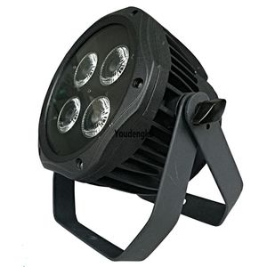 6 pièces led uv lumière noire petits uplights 4x18W 6-en-1 RGBAW + lavage UV étanche par peut lumière de scène led extérieure