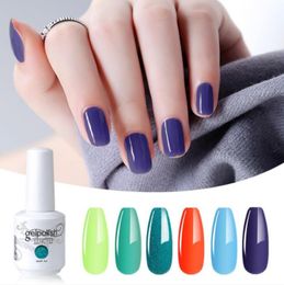 6 pièces/lot Vernis à ongles Gel UV Vernis Semi-permanent Vernis UV Gellak couche de finition de Base nécessaire 15ml512