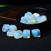 6 pièces polies cube opale naturelle cubie pierre de gravier de gravier de gravier pierres polies à la main pour le réservoir de poisson décor jardin méditati