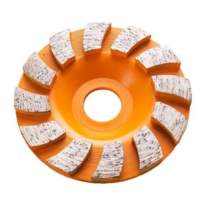 6 Pieces Top Quality 3 Inch 4 Inch Floor Grinding Disc Diamond Grinding Cup Wheel Turbo Grinding Wheel for Granite Marble Concrete