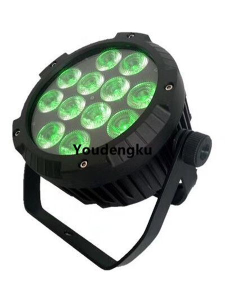 8 piezas impermeable mini par led al aire libre dmx escenario dj luces 12*10w estroboscópico led fiesta 4 en 1 rgbw led par can 64