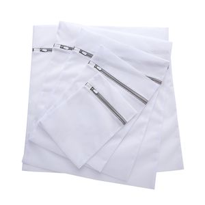 6 stukszet ritssluiting vouwbare polyester wasserij tas bra sokken ondergoed kleding wasmachine bescherming net gaas zakken 220531