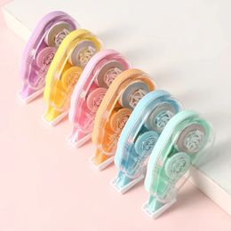 6 PIEUSETET White Out Correction Tape Multiple Color Student Kawaii Error Erasers SCHOOL PAPELERY Supplies 240430