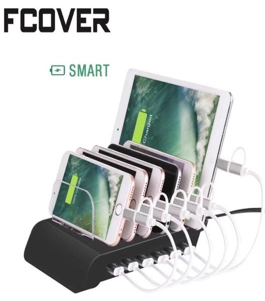 Station de chargement USB universelle à 6 Ports, pour tablette de bureau, Smartphone, Hub multi-appareils, Dock de chargement 1021954