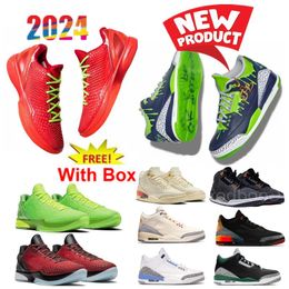 6 Protro Reverse Grinch 3 Doernbecher Hugo basketbalschoenen J Balvin Fear mousseline Off Noir met doos 2024 nieuwe herenschoen Racer blauw