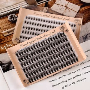 6 Rijen 120 Bundels Wimper Extension Natuurlijke Russische Volume Faux Cils Wimpers Individuele 20/30D Cluster Valse Wimpers Make-Up