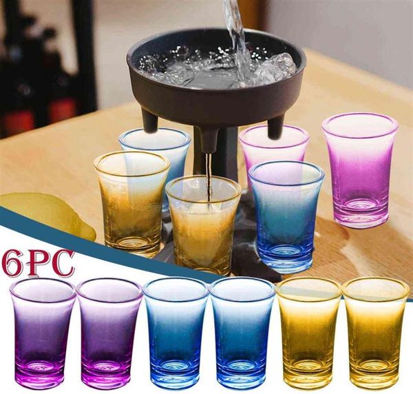 6 S Dispensador de vidrio Soporte de vino Whisky Beer Dispenser Bar Accesorios Bar Caddy Dispenser Party Games Drinking Tooly10 Y1120241988836