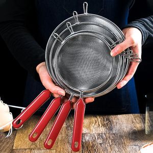 6 tailles tamis tamis passoir en acier inoxydable collantes pâtes outils de cuisson des frites gadgets de cuisine noumleurs de nous