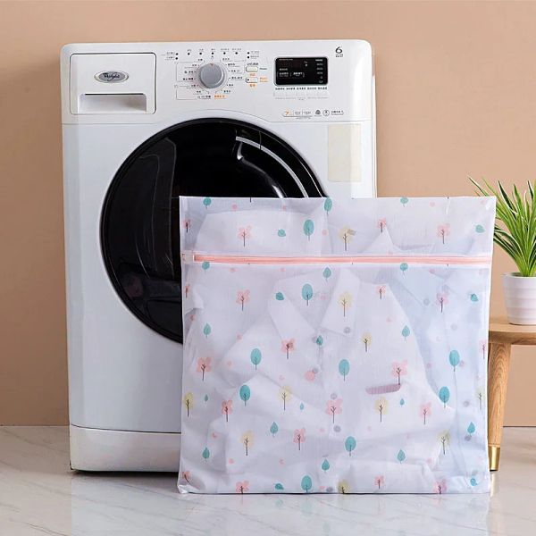 6 tailles Organisateur de sac de lavage à linge en polyester pour sous-vêtements Bra Wash Pouch Washing Machine Machine à linge Produits à linge