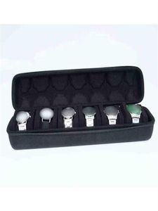 6 slots watch tool case eva watch porteur avec manche bijoux stockage noir h220512224t6353623