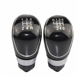 6 Speed ​​Gear Shift Knob Stick Shifter Lever Pen voor Ford Focus Mondeo Mk3 S-Max C-Max Kuga Galaxy Transit Black